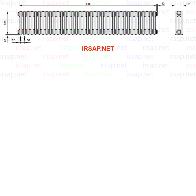 Радиатор IRSAP Tesi 30260/37 T18 CL 01